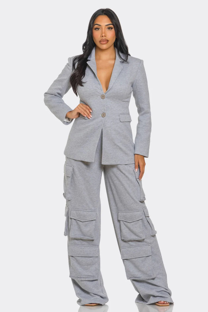 Well Suited Cargo Pants Set