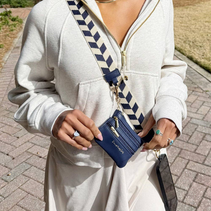 Clip &amp; Go Strap w/Zippered Pouch Chevron