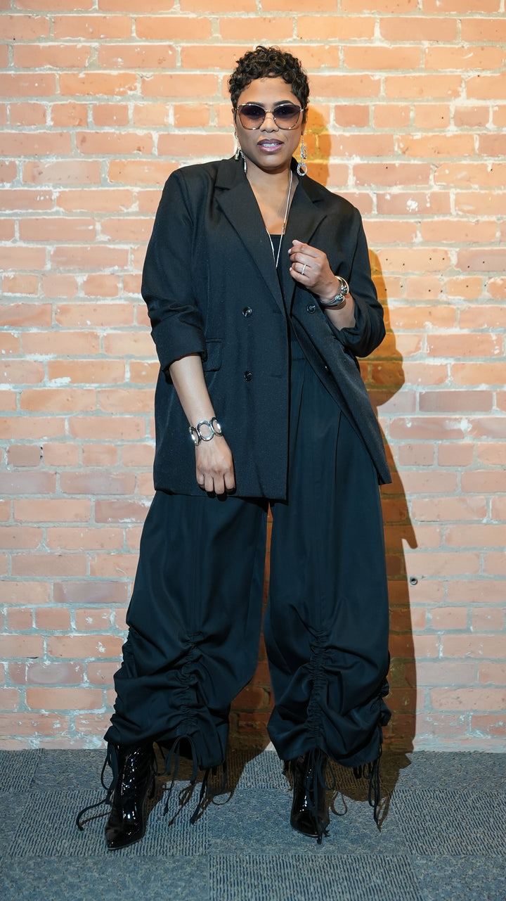 Oversized Button Blazer