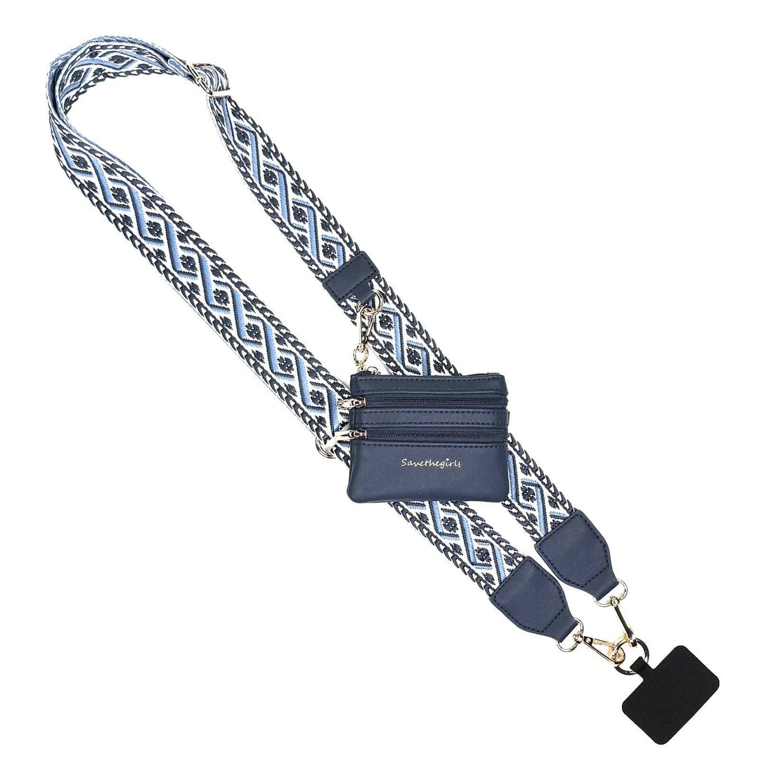 Clip &amp; Go Zippered XOXO Phone Holder