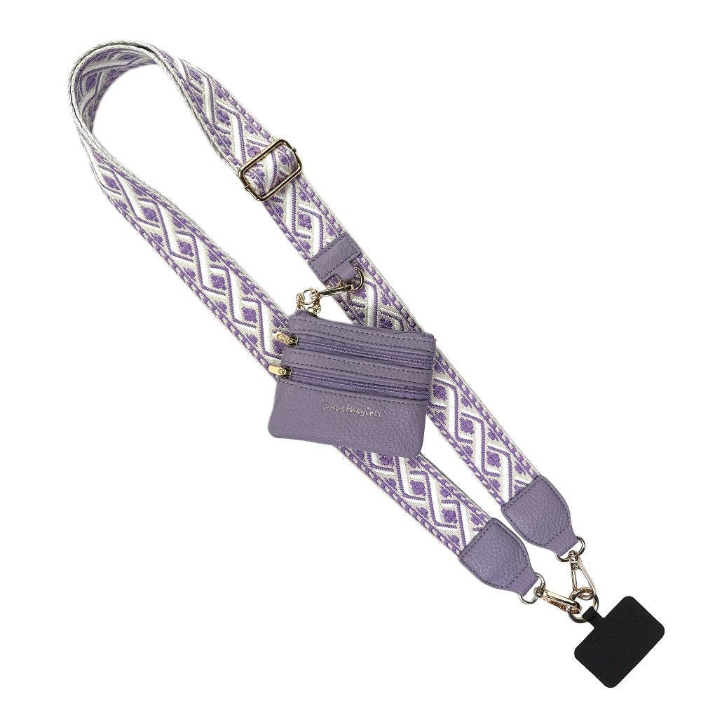 Clip &amp; Go Zippered XOXO Phone Holder