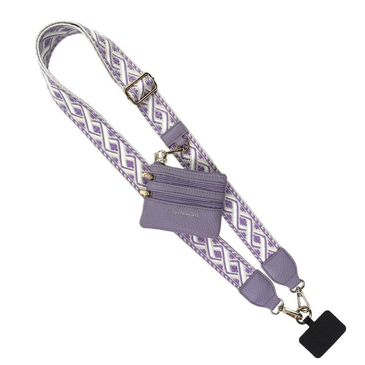 Clip &amp; Go Zippered XOXO Phone Holder