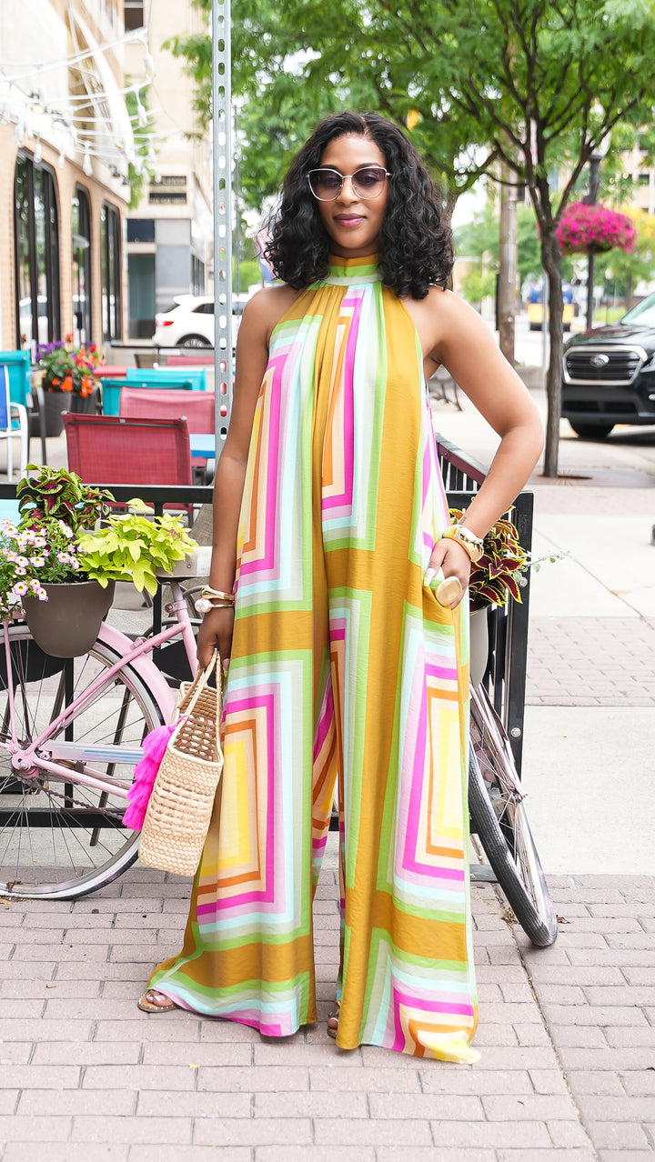 Sunset Mirage Palazzo Jumpsuit