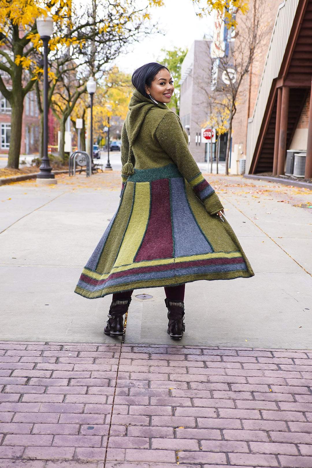 Harlequin Patchwork Cardigan Sweater