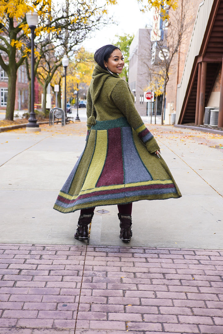 Harlequin Patchwork Cardigan Sweater