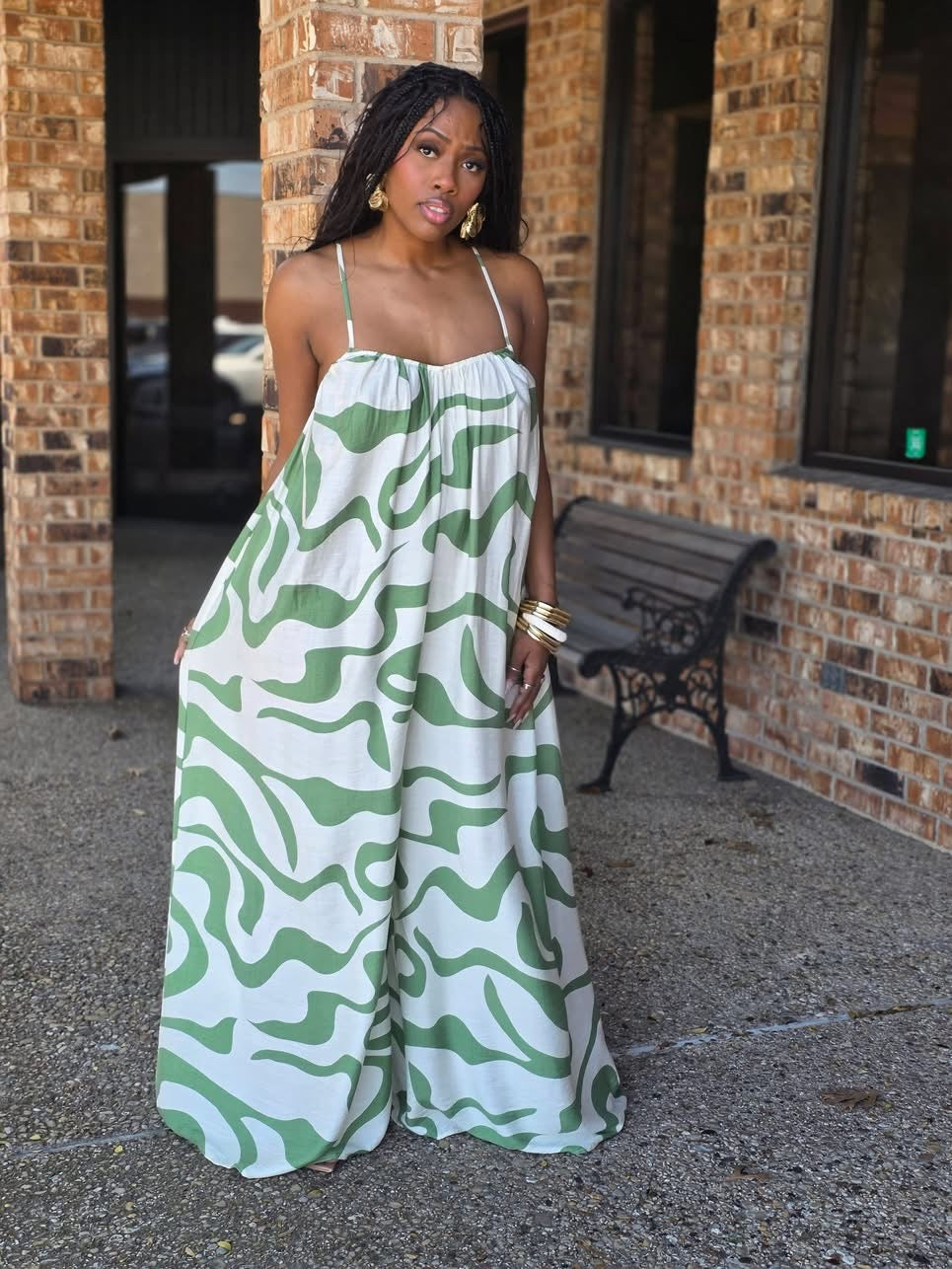 Swirl Wide Leg Jumpsuit