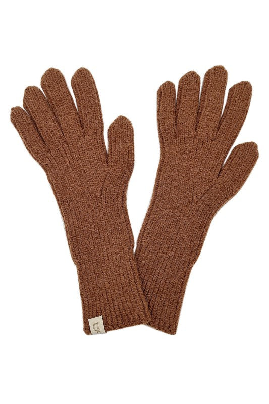 Long Winter Knit Gloves
