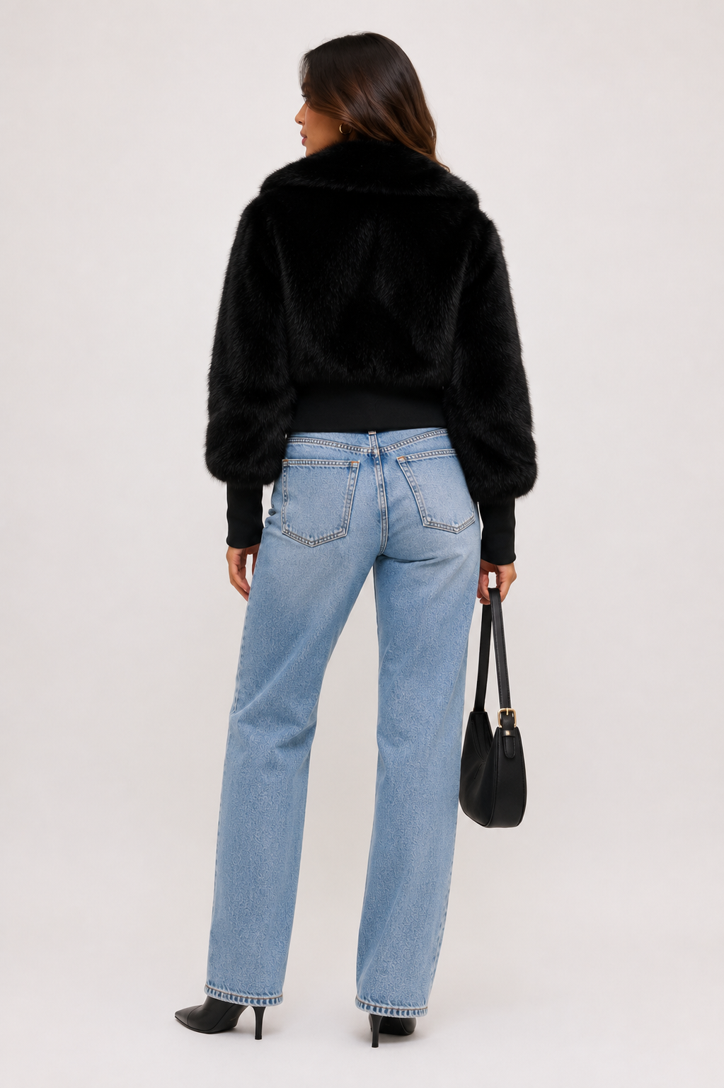 The Aubrey Faux Fur Zipper Jacket