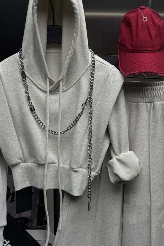 The Perfect Mix Velvety Soft Jogger Set (Grey)