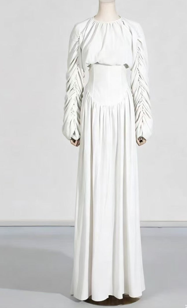 Lolita Long Maxi 2Pc Skirt Set (White)