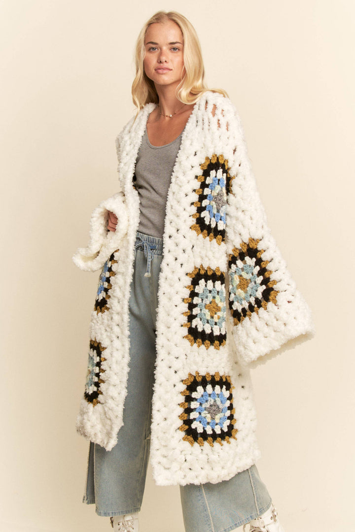 Granny Square Crochet Cardigan