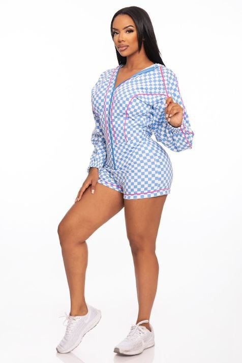 Check it out Checkered Romper