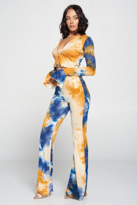 Fancy Tye Dye 2pc Pants Set