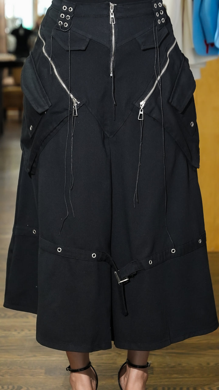 All those Zippers Maxi Skirt
