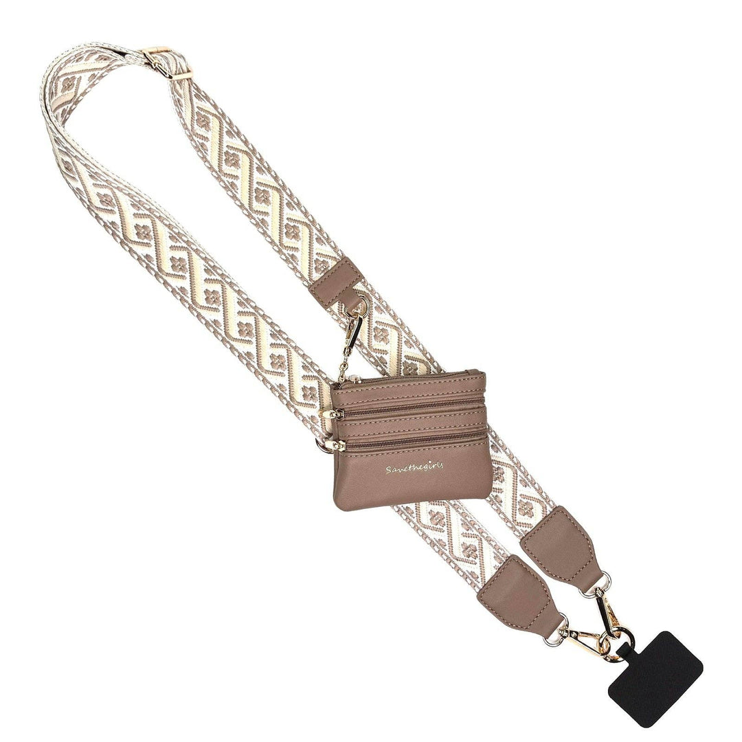 Clip &amp; Go Zippered XOXO Phone Holder