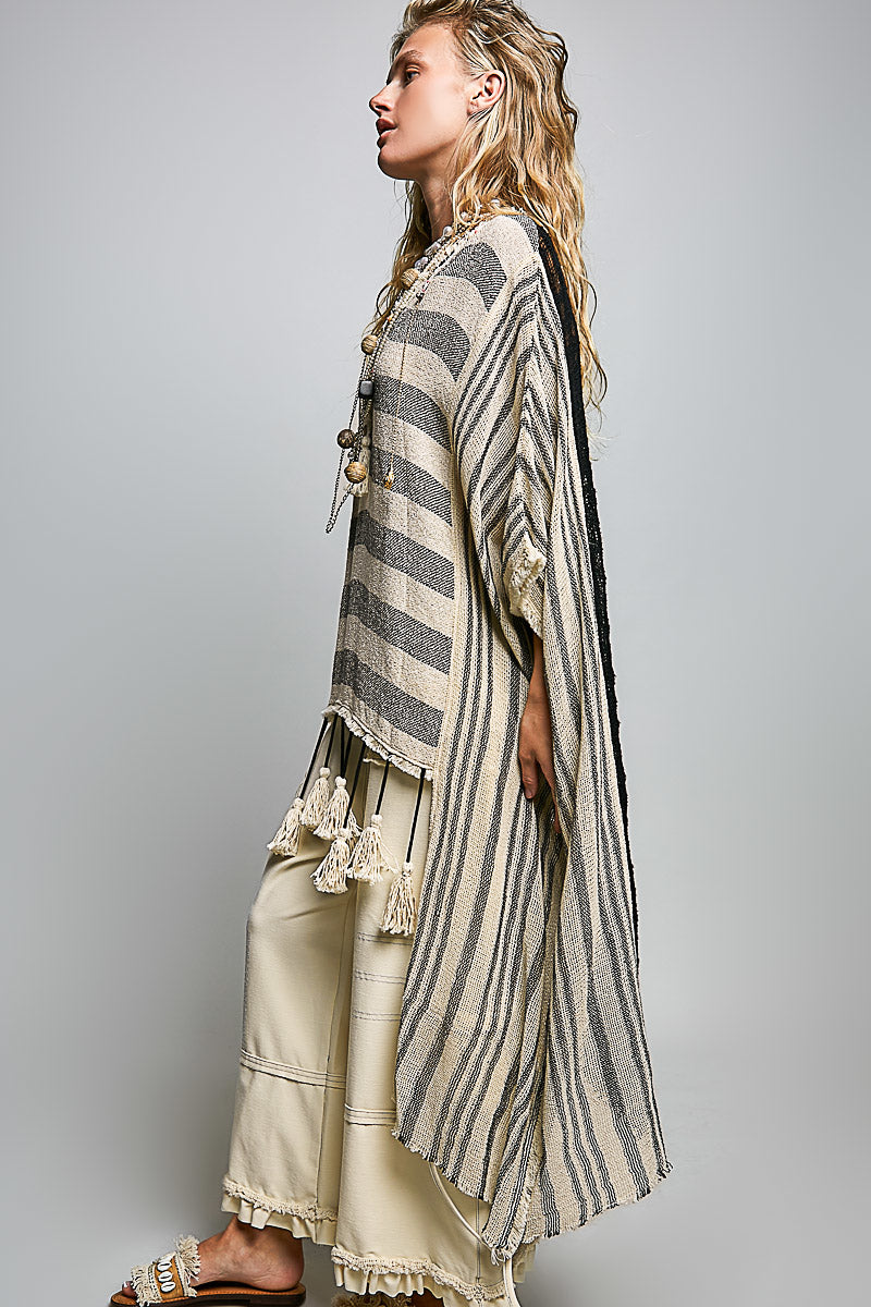 Boho Breeze Oversized Fringe Top