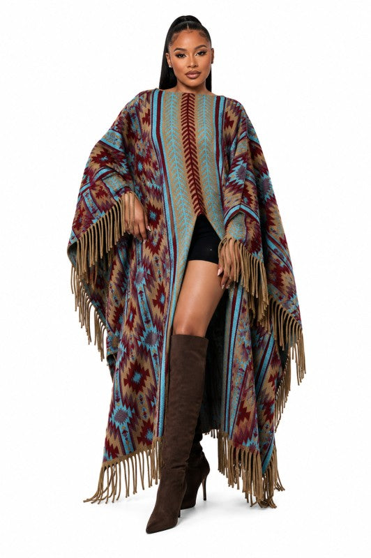 In the Desert Muse Fringe Cape