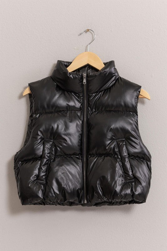 Crop Puffer Vest