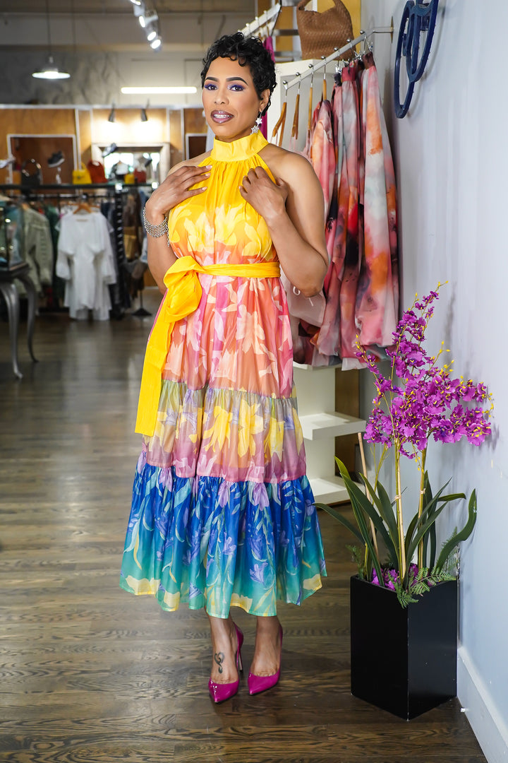 Spring Lake tiered Maxi Dress