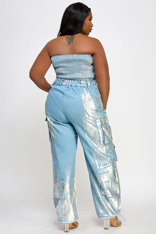 Silver Blaze Jumpsuit - Avail in Plus Size