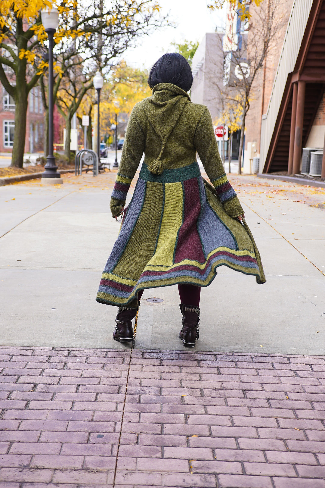 Harlequin Patchwork Cardigan Sweater