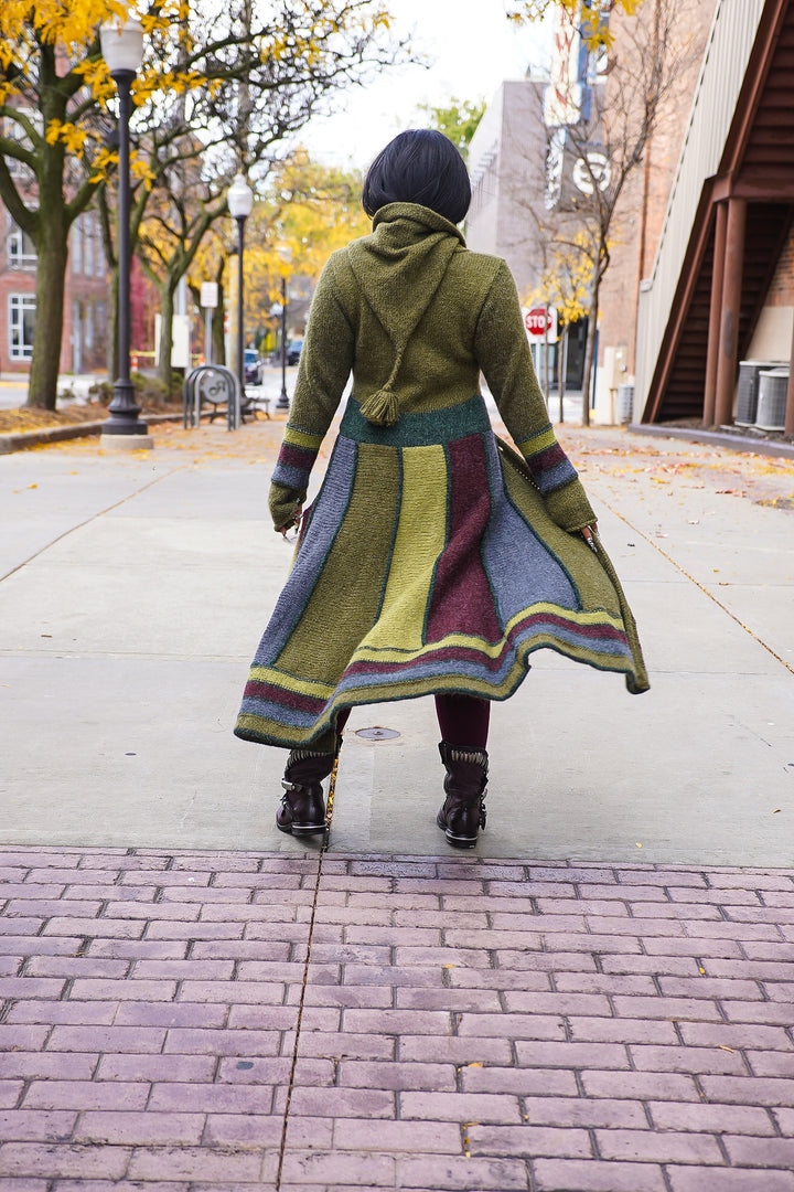 Harlequin Patchwork Cardigan Sweater