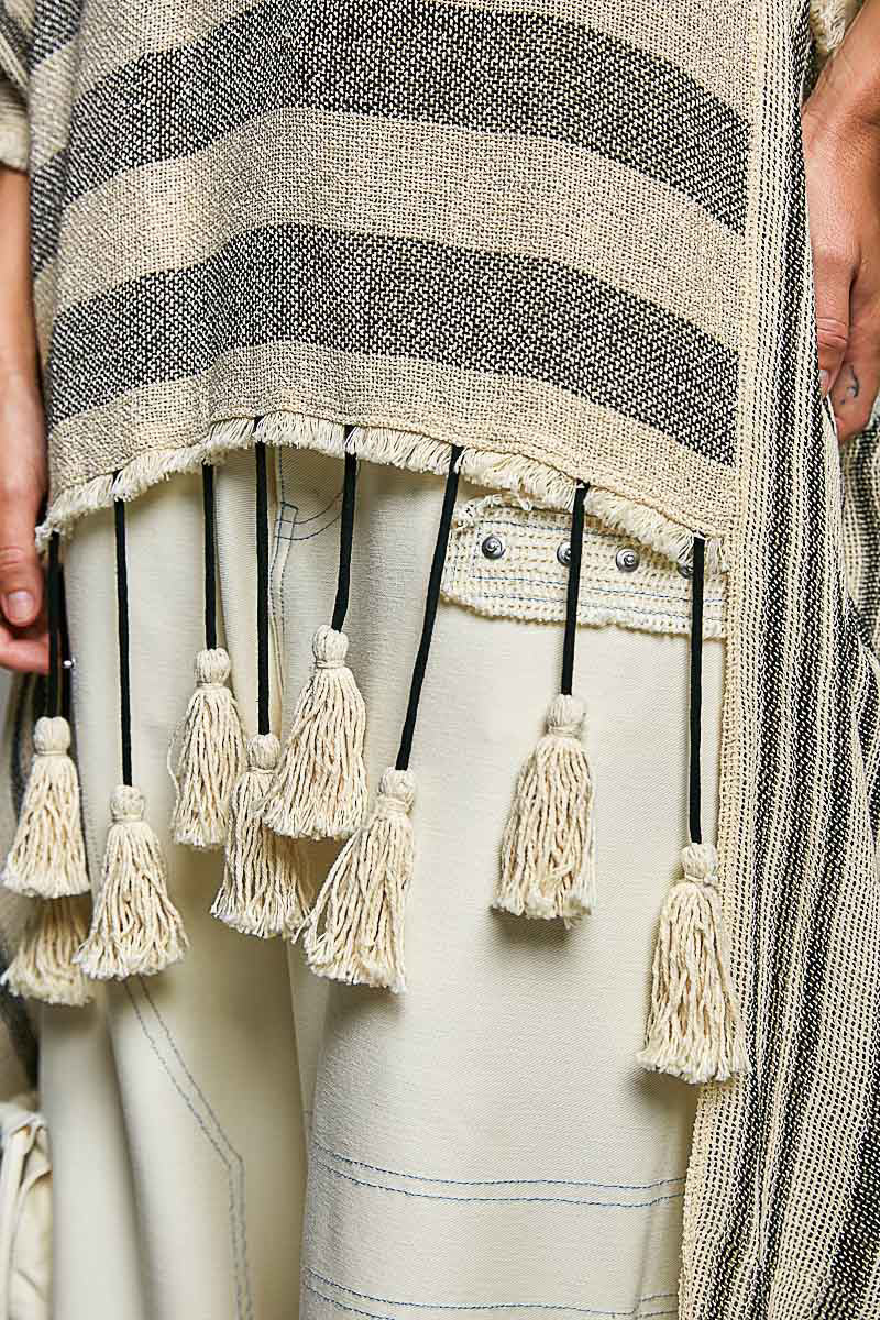Boho Breeze Oversized Fringe Top