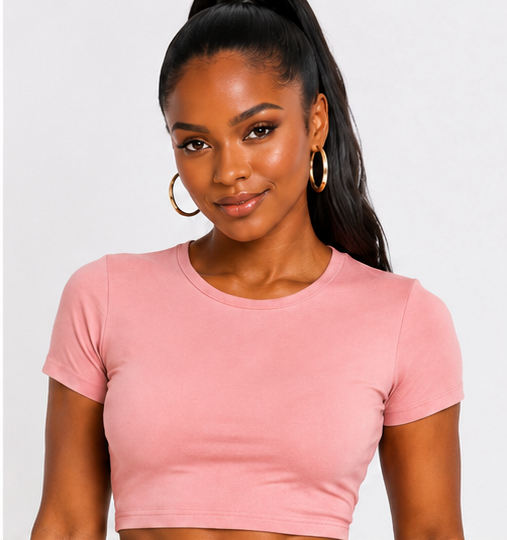Crop it Plain Top