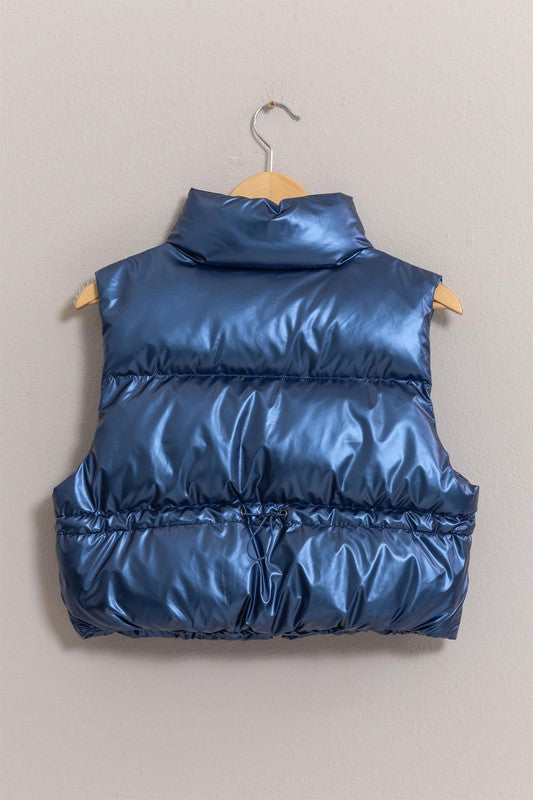 Crop Puffer Vest