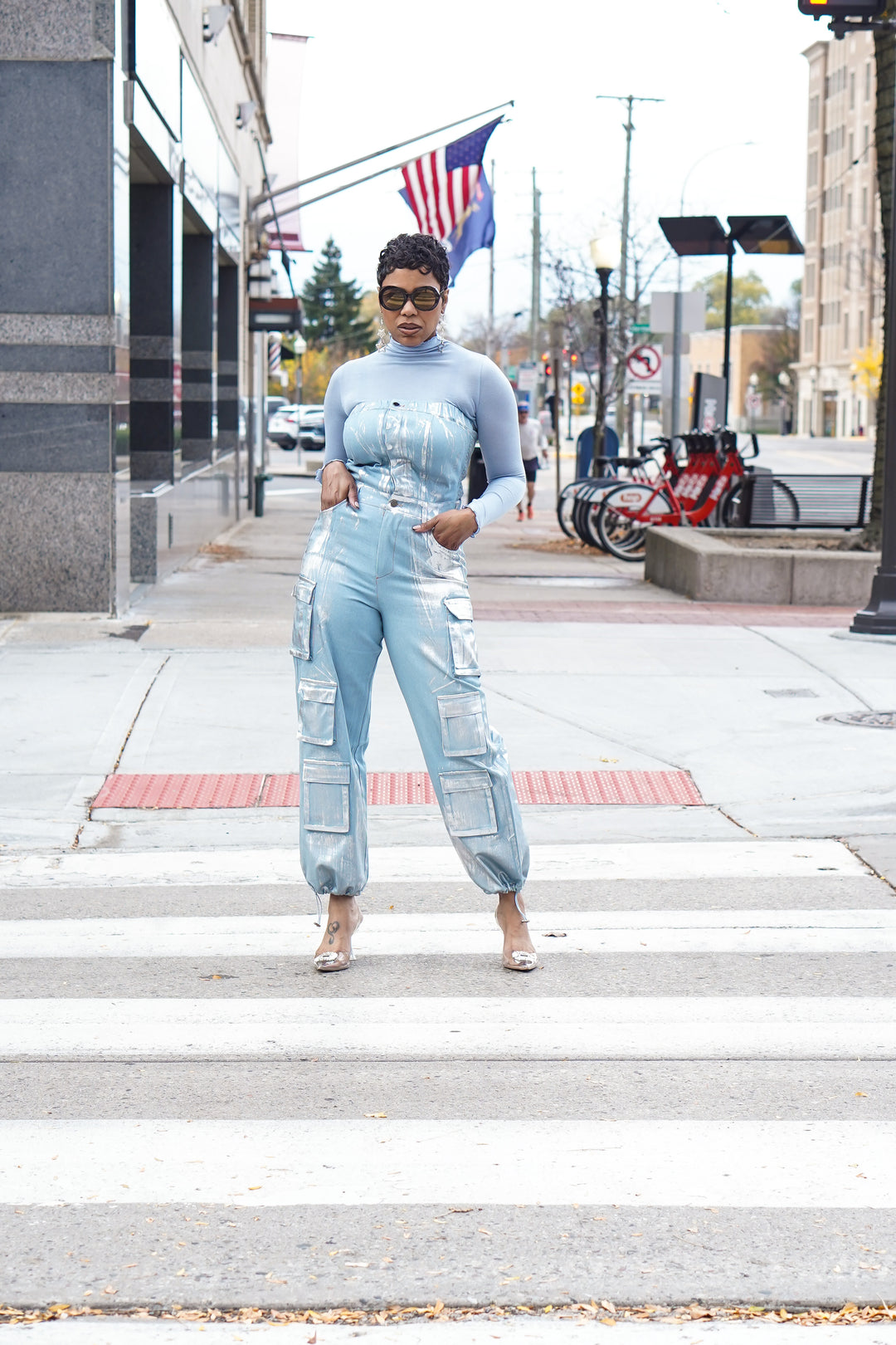 Silver Blaze Jumpsuit - Avail in Plus Size