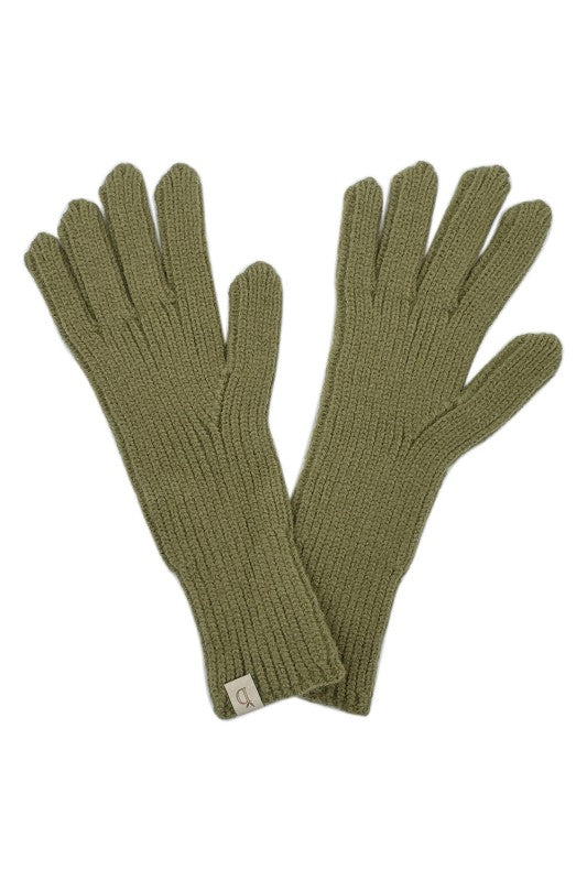 Long Winter Knit Gloves