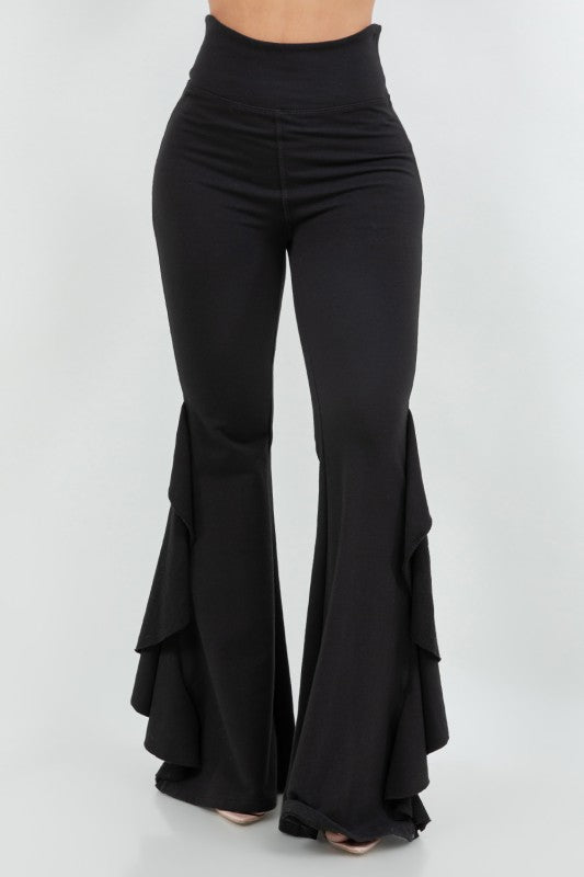Break away ruffle Wide leg legging