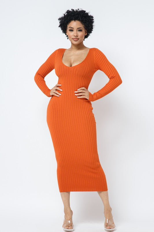 Off Shoulder Ribbed Dress ( More Colors)