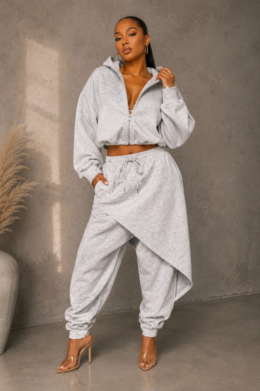 Off Duty Drama Jogger Set (Olive)