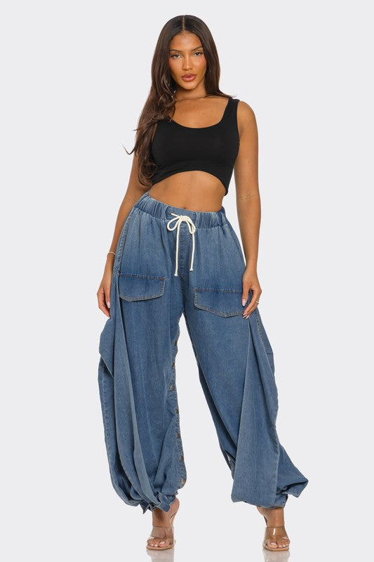 Cross over Denim Jeans (Denim)