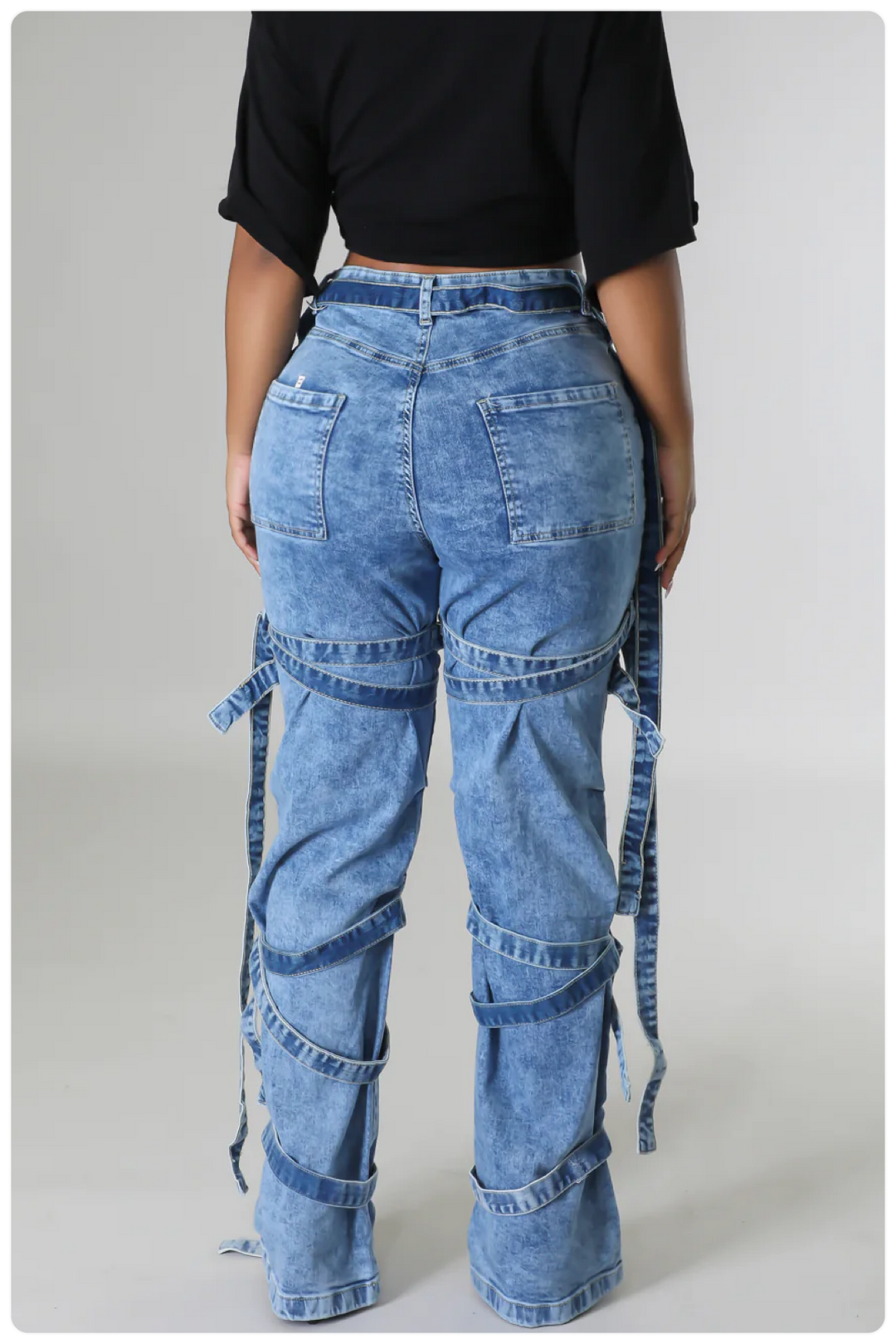 Kali Strap Babe Washed Jeans