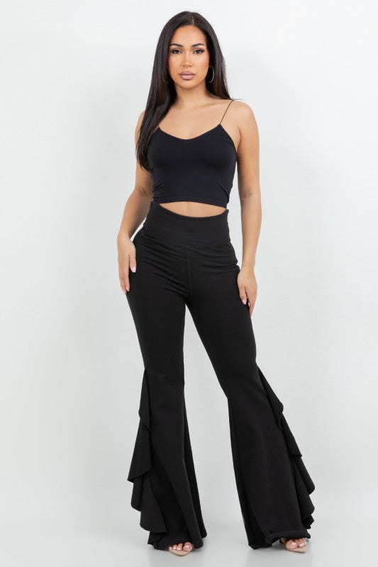 Break away ruffle Wide leg legging