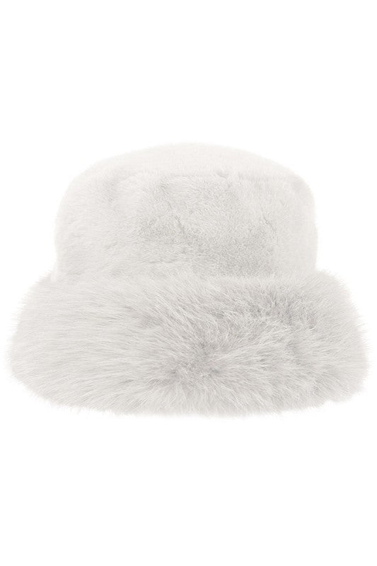 Russian Style Faux Fur Bucket Hat