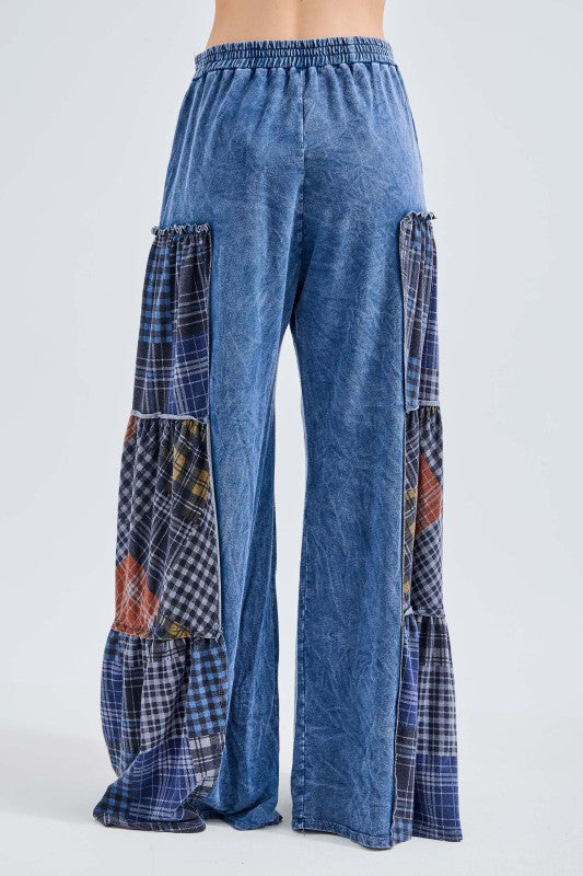 Boho Remix Patchwork Denim Pants