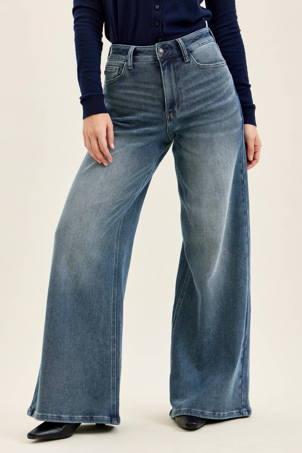 The Boulevard | Judy Blue Palazzo Jeans