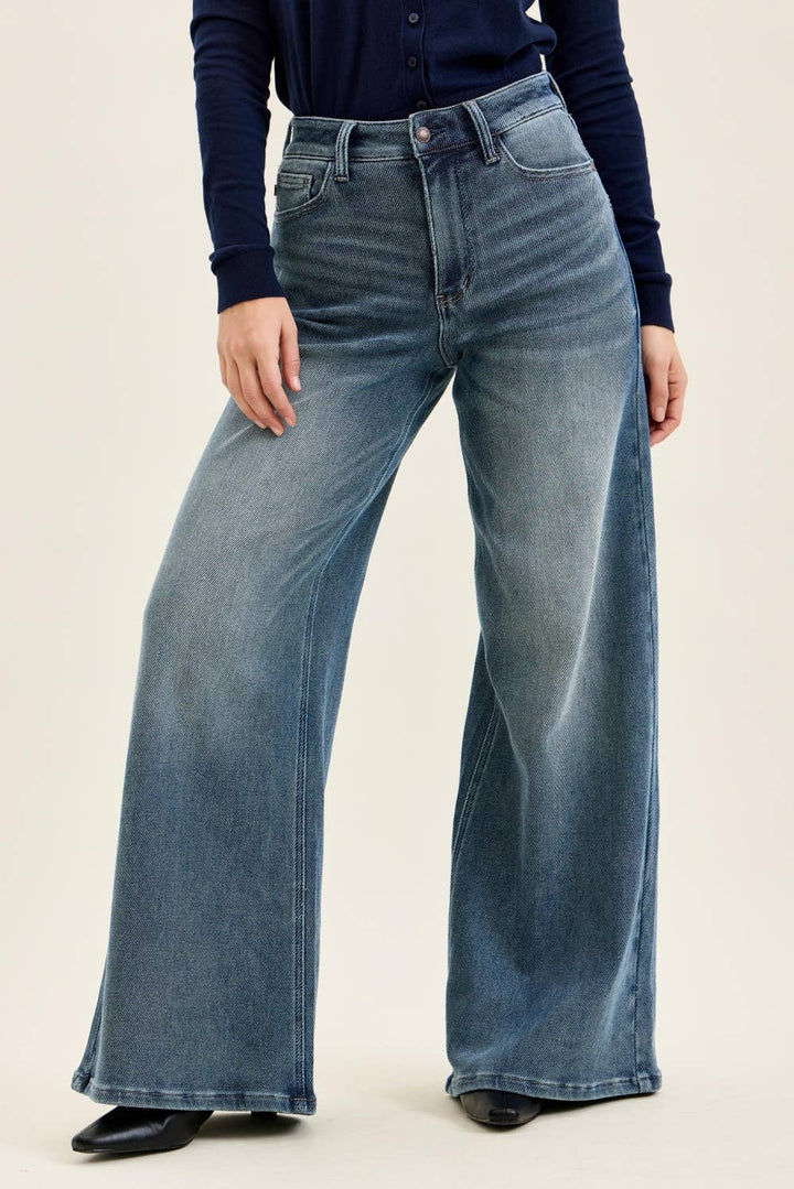 The Boulevard | Judy Blue Palazzo Jeans