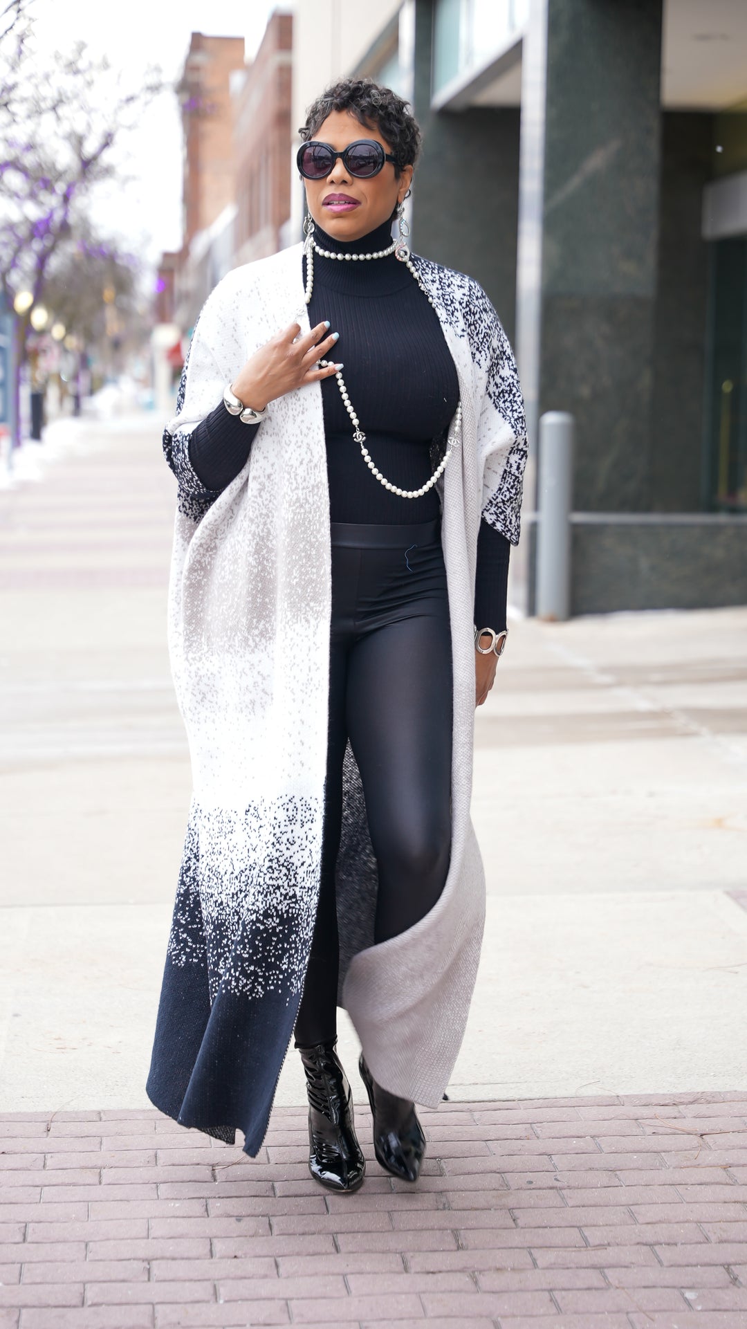 Blended in Ombré Long Cardigan