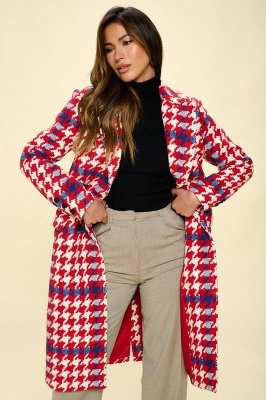 Check it out Houndstooth Coat