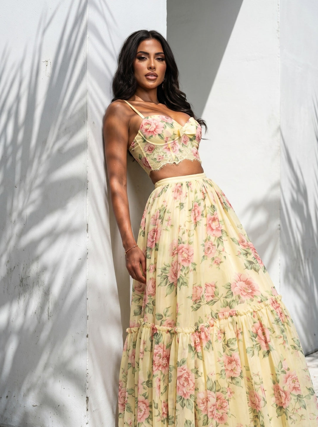 Versailles Garden Maxi Skirt Set