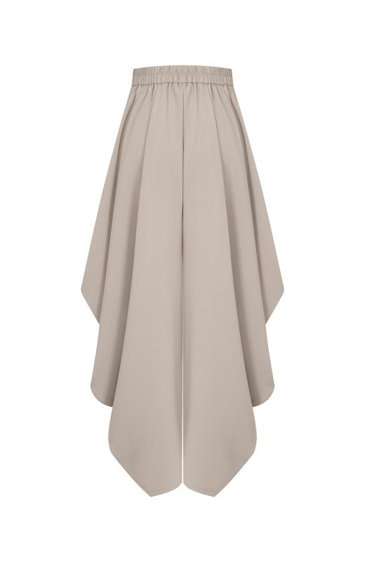 Draped Elegance Harem Pants (Olive)