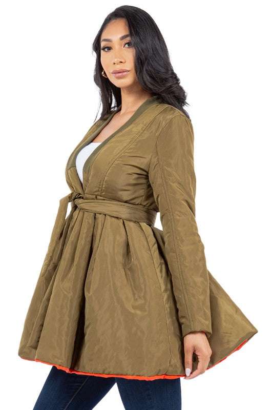 The Plot Twist Quilted Peplum Jacket