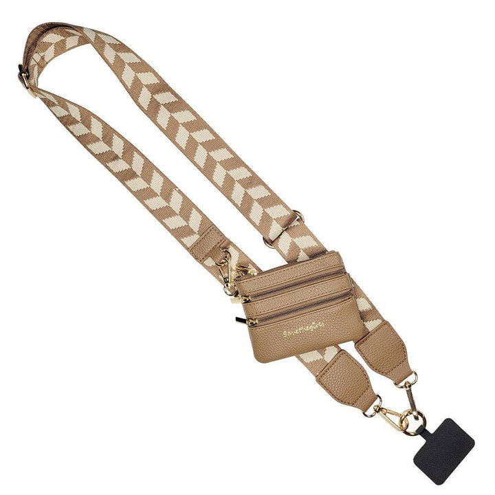 Clip &amp; Go Strap w/Zippered Pouch Chevron