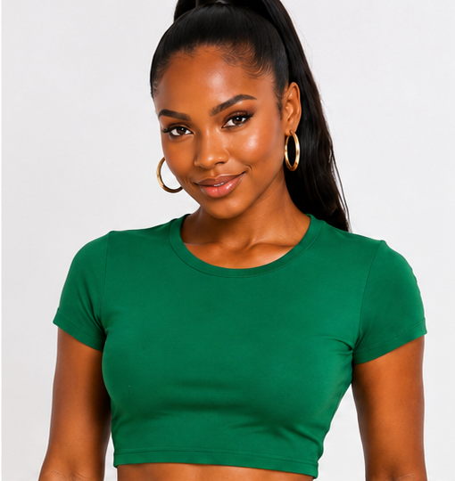Crop it Plain Top