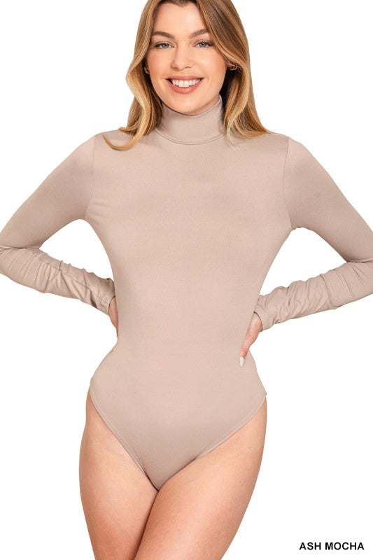 Mock Neck Long Sleeve Bodysuit