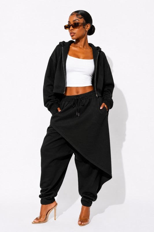 Off Duty Drama Jogger Set (Olive)